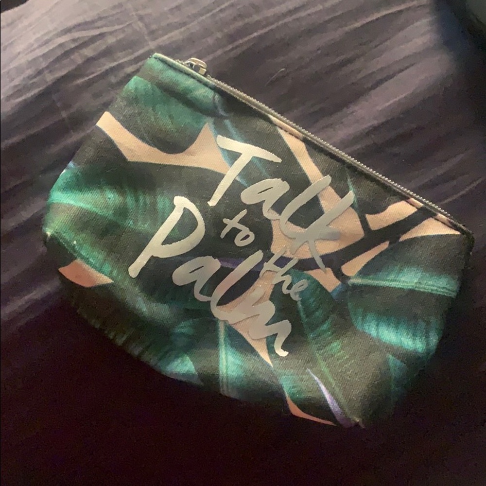 “Talk to the Palm” cosmetic bag